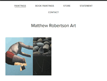 Tablet Screenshot of matthewrobertsonart.com